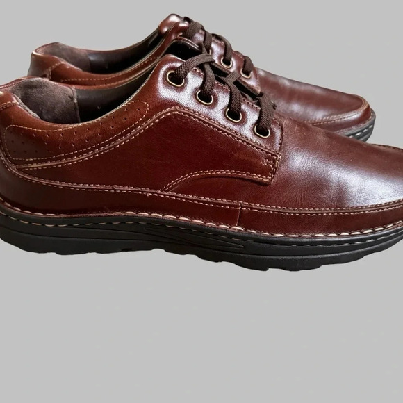 Drew Toledo II Leather Oxford Men's Shoes Size 11.5 N Brown Casual Lace Up - Picture 3 of 6